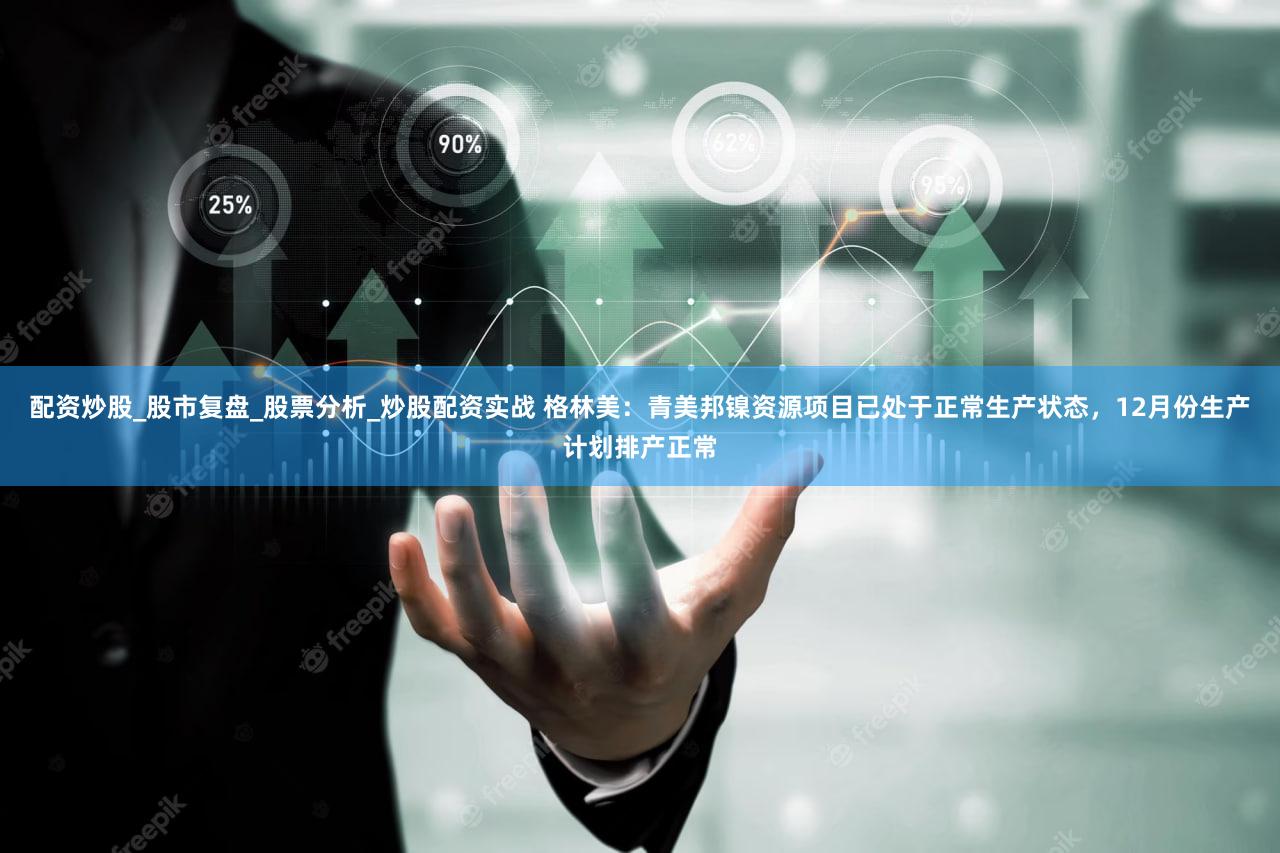 配资炒股_股市复盘_股票分析_炒股配资实战 格林美：青美邦镍资源项目已处于正常生产状态，12月份生产计划排产正常